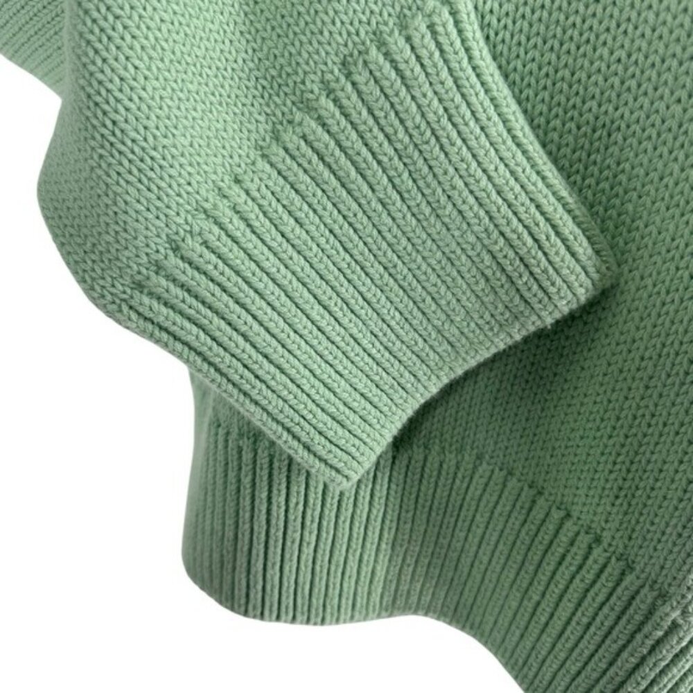 Tuckernuck NEW Mint Chip Aiden Chunky Knit Long Sleeve Crewneck Sweater Size L - Picture 5 of 8